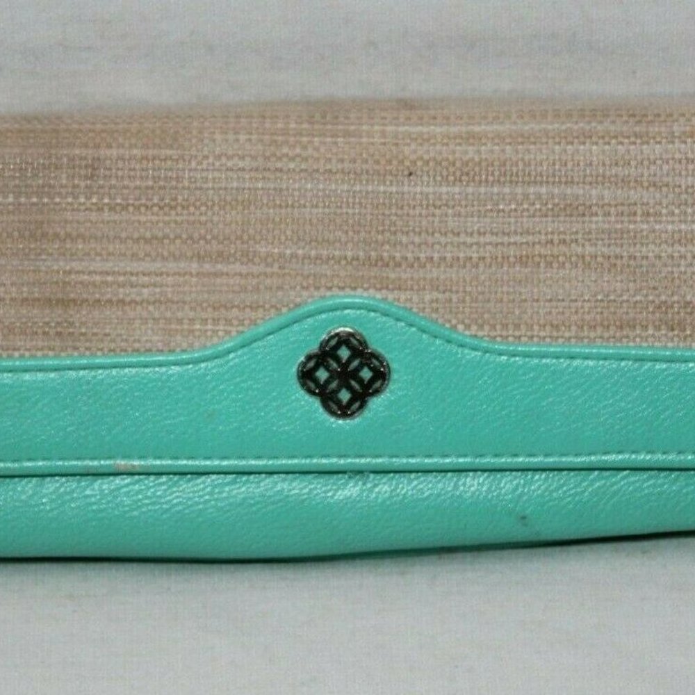 Safe Keeper Wallet Organizer Clutch Teal 8" Filema